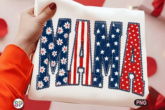 Download Floral Mama USA PNG, American Mom Shirt - American Collection