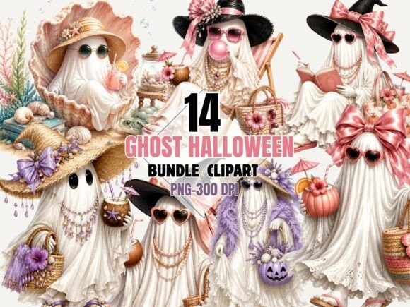 Download Ghost Halloween Clipart PNG Set - Png set Collection