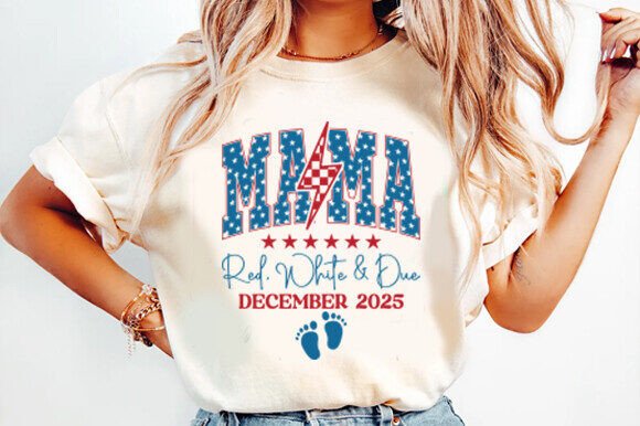 Download American Mama, Red White and Due Svg, Sh - American Collection
