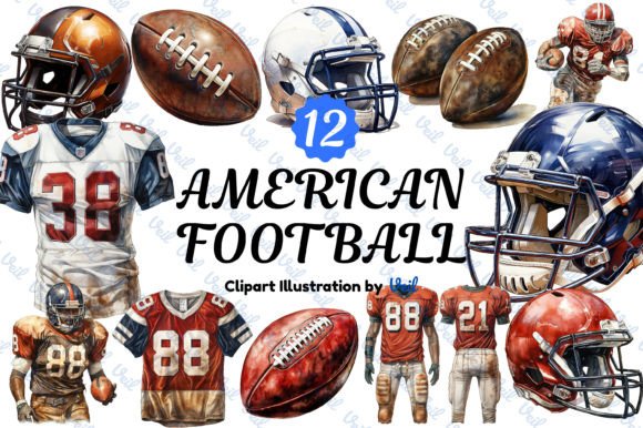 Download American Football Clipart Bundle - American Collection