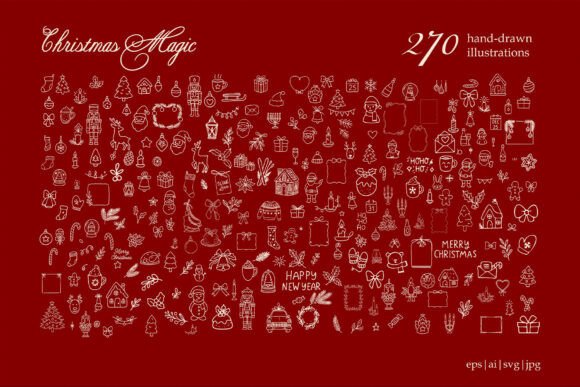 Download Whimsical Christmas Designs Set - Christmas designs Collection