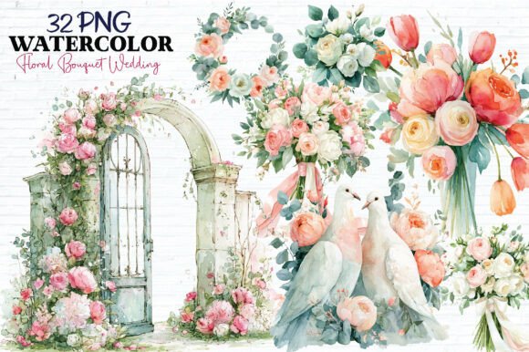 Download Wedding Decor Floral PNG Set - Premium Resources