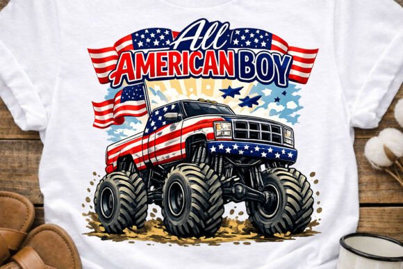 Download All American Boy 4th July PNG Design - American Collection